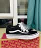 VANS范斯官方 Old Skool Platform酷感黑厚底增高女鞋板鞋 黑色 38.5 实拍图