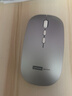 联想（Lenovo）无线鼠标无线静音蓝牙鼠标可充电轻薄便携笔记本电脑ipad平板安卓苹果手机通用无线商务办公鼠标 银色-双模版【左右静音按键】 无线蓝牙鼠标【Type-c充电/配充电线】 实拍图