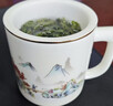 金镶玉茶杯四件套羊脂玉瓷家用陶瓷泡茶水分离马克杯礼盒山水清音 实拍图