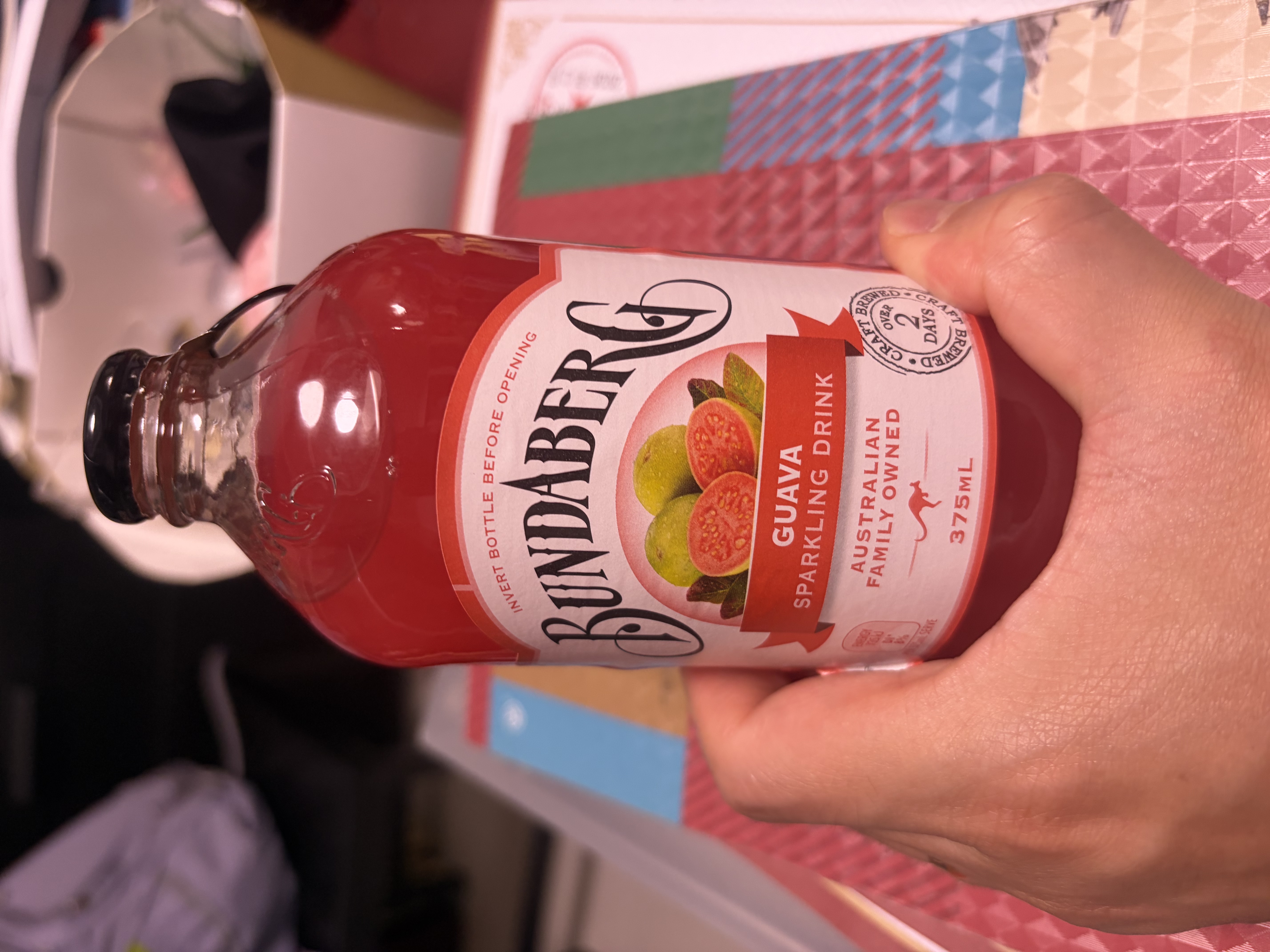 宾得宝（Bundaberg）含气番石榴汁饮料375ml*6玻璃瓶装 澳州网红夏日芭乐果汁气泡水 实拍图