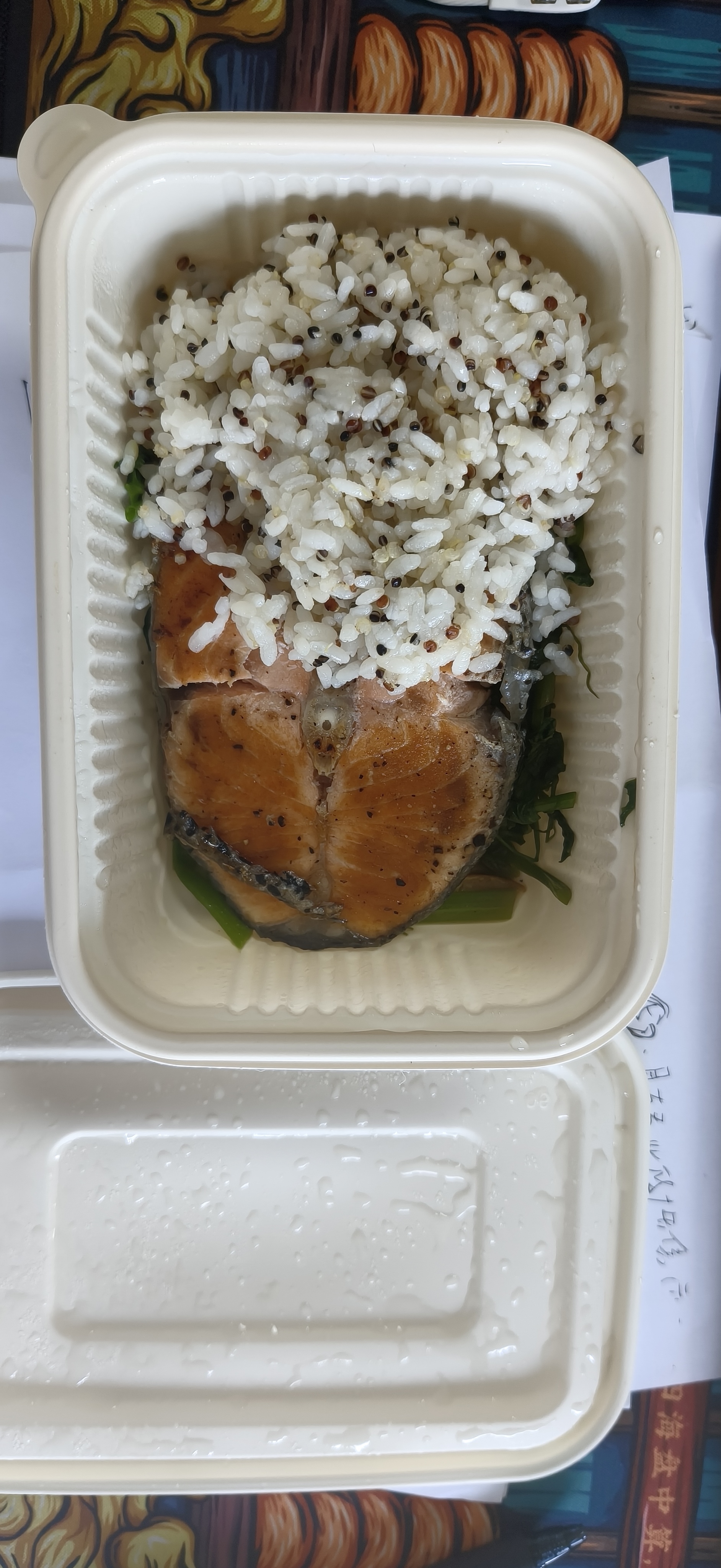 特美居（temeiju）玉米淀粉饭盒一次性餐盒食品级打包盒带盖可微波750型方形*8套 实拍图
