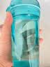 特百惠（Tupperware）晶彩mini塑料杯280ML 男女学生夏季水杯子儿童双饮口便携 碧海蓝 实拍图