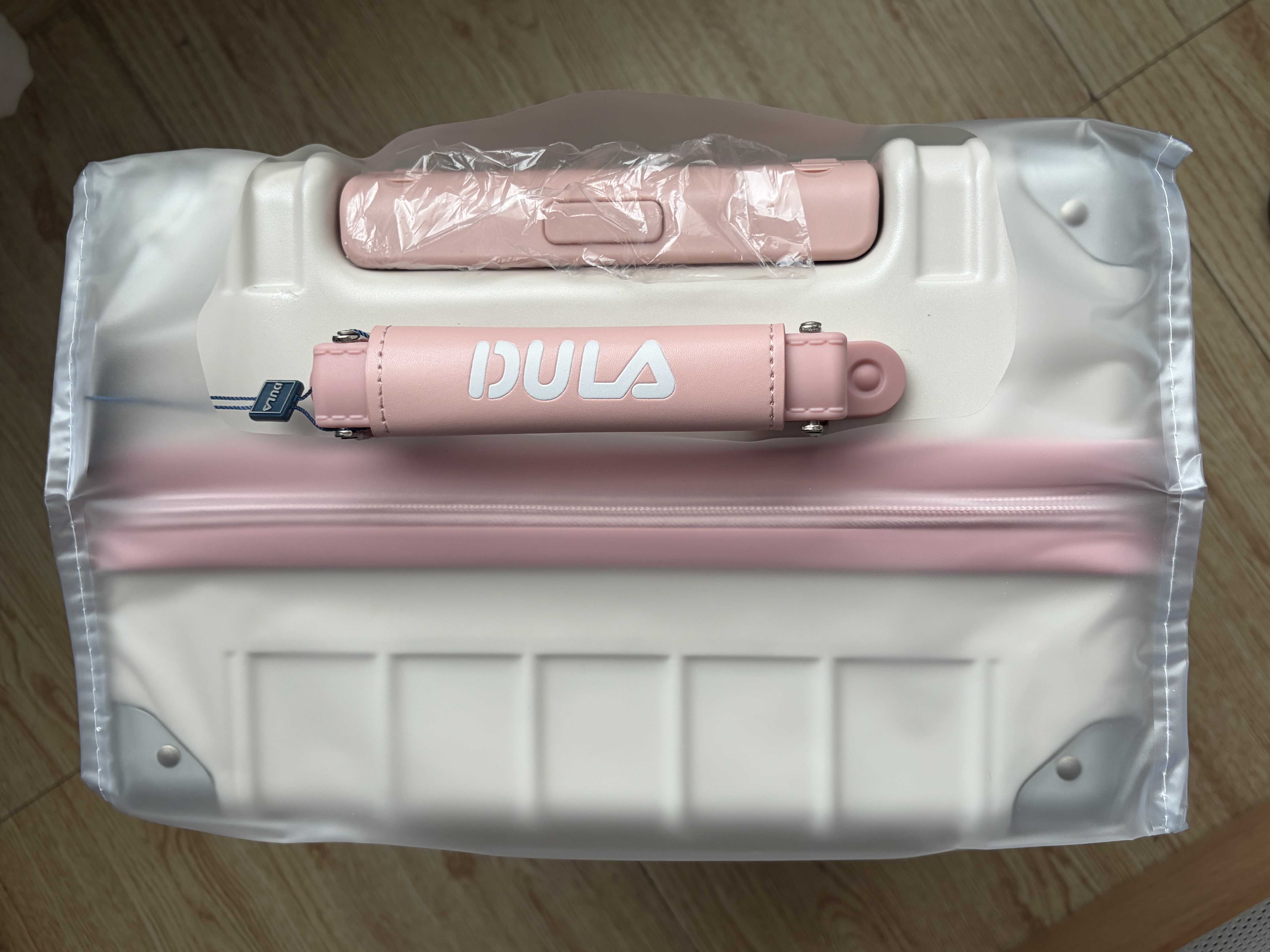 DULA行李箱高颜值多功能带杯架USB拉杆箱旅行箱密码箱子渐变色20英寸 实拍图