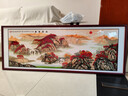 墨派新中式客厅装饰画沙发背景墙挂画办公室山水画横幅手绘国画壁画 鸿运当头 160*60cm/实木框+喷绘(适合2.0米沙发) 实木边框 实拍图
