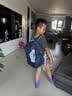 letopo乐同儿童书包小学生345年级减负护脊书包牛顿系列中童棕蓝色 实拍图