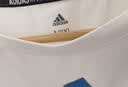 阿迪达斯（adidas）【特价清仓】夏季男女同款短袖男T恤跑步健身运动速干 白蓝 3XL 实拍图