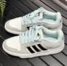 adidas ENTRAP美式校园风运动少年感复古篮球风板鞋男女阿迪达斯 白色/浅蓝/灰色   36 实拍图