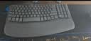 罗技（Logitech）Wave Combo 无线人体工学键鼠套装 垂直鼠标 无线蓝牙鼠标 办公键盘 无线键盘 蓝牙键盘 黑色 实拍图