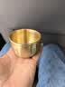 上善若水黄铜百福铜缸全聚宝盆摆件马年吉祥铜器铜聚财缸摆件全黄铜米缸 一缸金【百福款】150g 实拍图