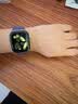 Apple/苹果 Watch S11 智能手表GPS款46毫米银色铝金属表壳雾紫色运动型表带S/M MEVW4CH/B 实拍图
