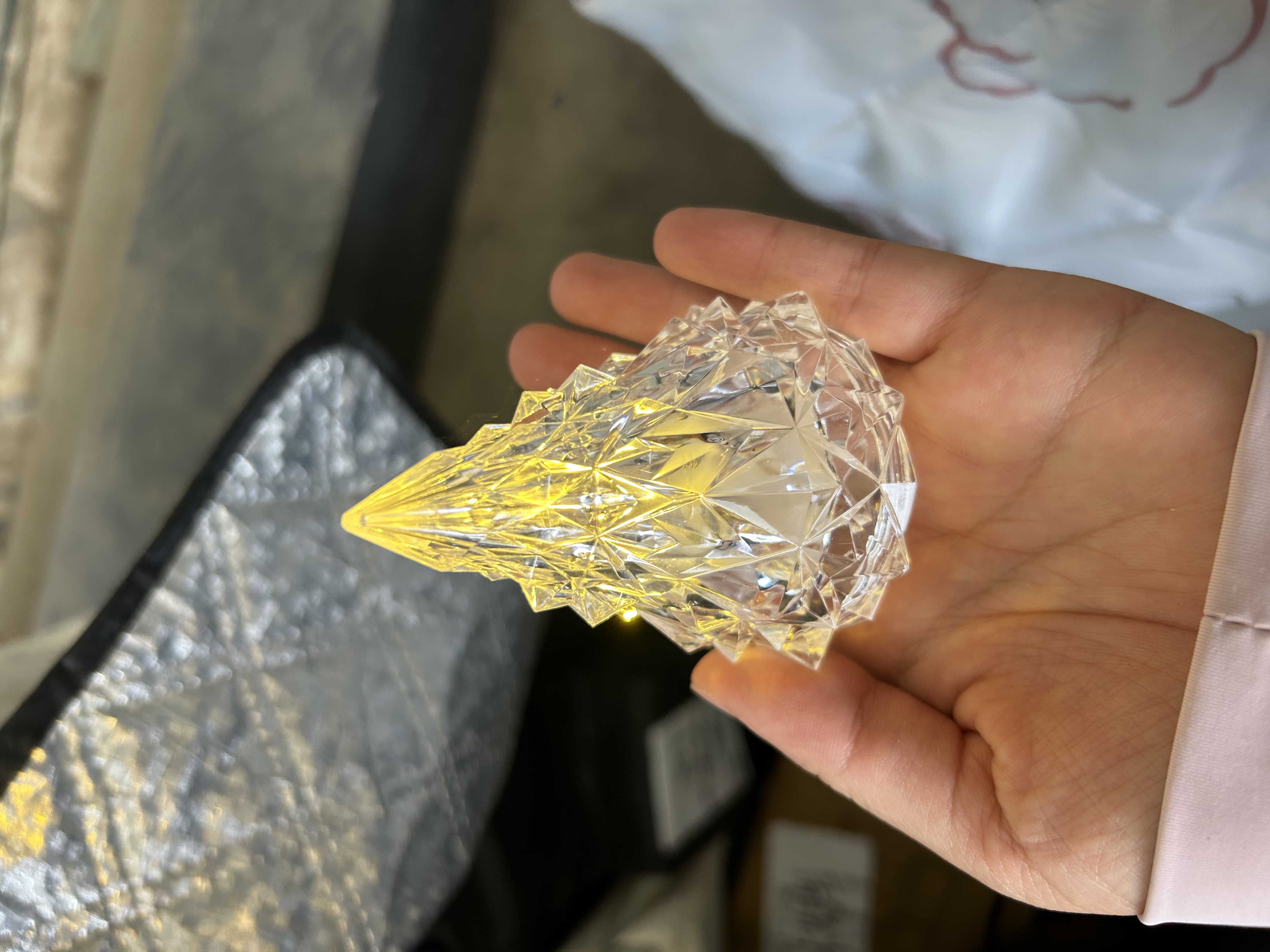 智能创意礼品冰山小夜灯ins风雪山灯宿舍卧室床头灯电子蜡烛灯酒吧派对装饰氛围灯桌面摆件送礼物 冰山小夜灯-大号6*8cm 【1个装】 实拍图