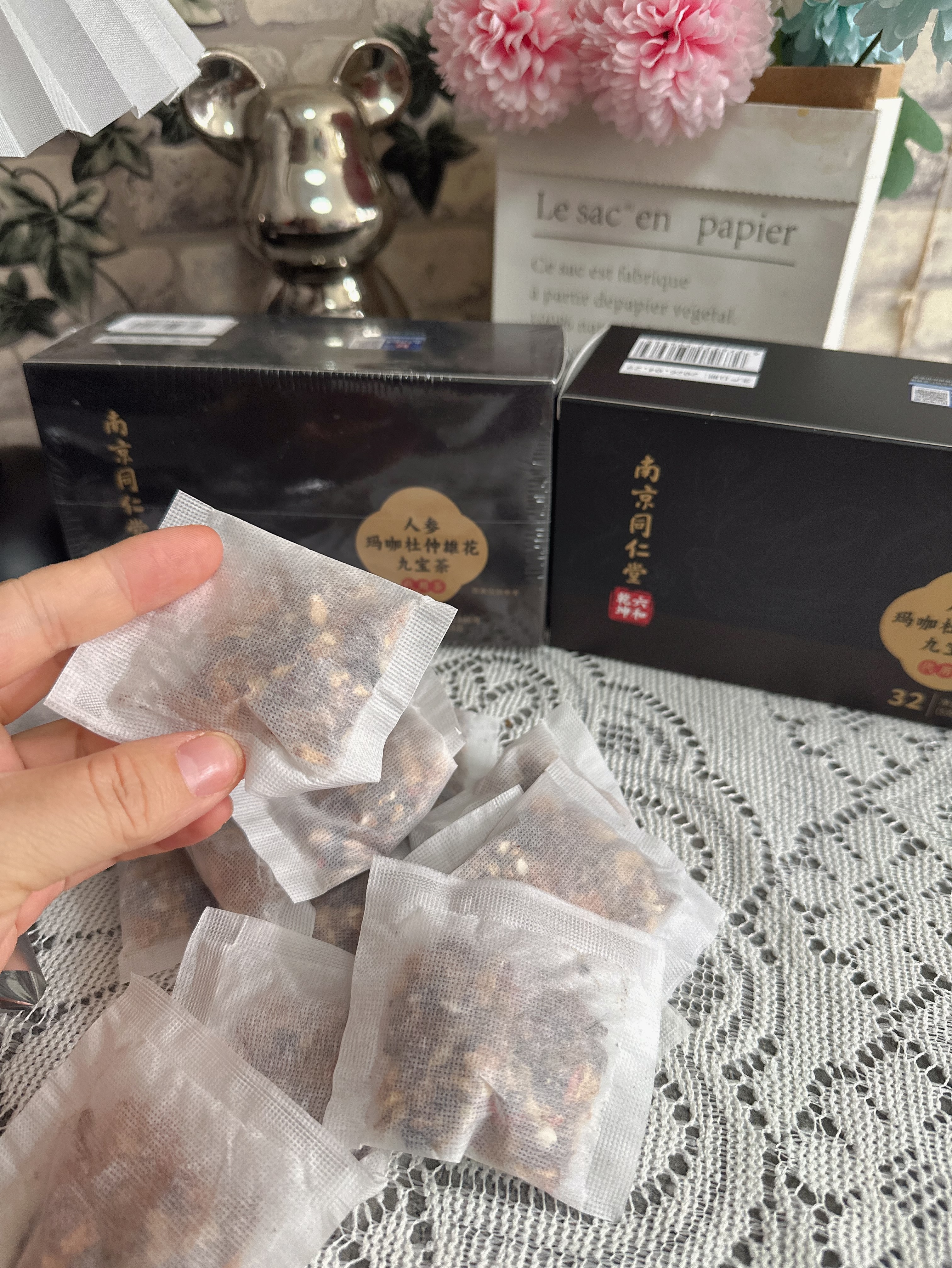同仁堂（TRT）人参玛咖杜仲雄花九宝茶赠品160g 实拍图