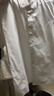 罗蒙（ROMON）纯色商务职业正装男士白衬衫工装外套长袖衬衣男CS108白色XL 实拍图