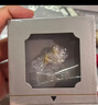 周大福镂空爆闪方糖星星黄金耳饰女约1.8g EOF1673生日礼物 实拍图