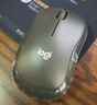罗技（Logitech）M220 轻音鼠标 无线鼠标 办公鼠标 对称鼠标 带无线微型接收器 灰黑色 实拍图
