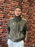 adidas复古风休闲梭织立领夹克外套男女秋季阿迪达斯官方三叶草   岩层橄榄绿   XL 实拍图