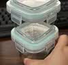 希乐扣Cilock耐热玻璃饭盒 迷你保鲜盒辅食碗可蒸煮冷冻密封辅食盒 方160ml*3 实拍图