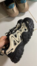 骆驼（CAMEL）丑萌登山鞋女时尚撞色户外休闲鞋 L24M076602 米/银/黑 36 实拍图