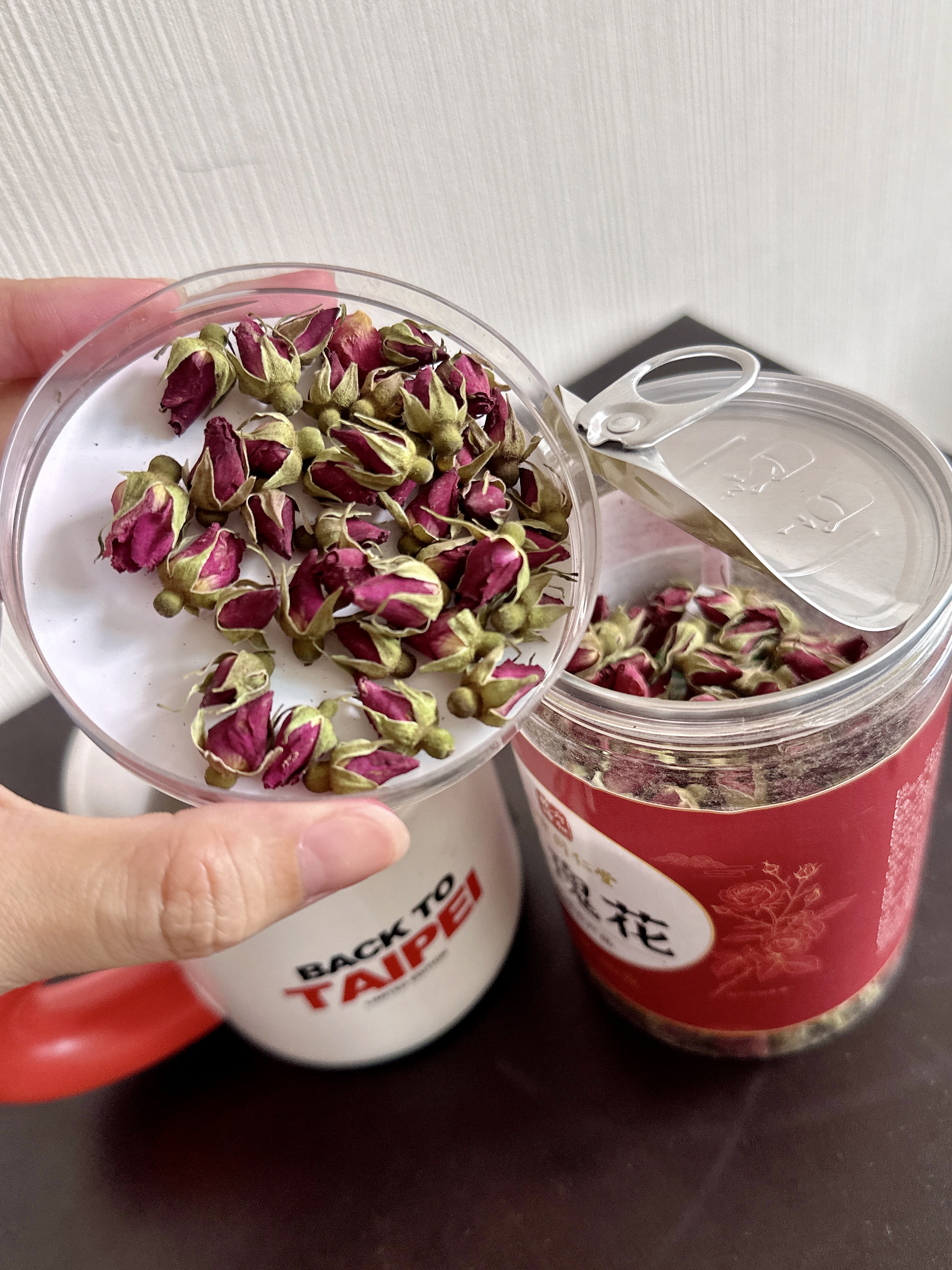 南京同仁堂玫瑰花茶平阴重瓣红玫瑰干大朵无硫胎玫瑰泡水养生花草茶端午80g 实拍图