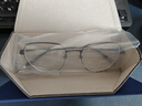 依视路（ESSILOR） 新款商务男镜架时尚镜框女配依视路镜片近视定制眼镜网上配镜 钛金属-4023BK-黑色 镜框+依视路膜岩高清1.60现片 实拍图