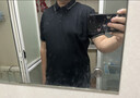 FILA 斐乐官方男装针织短袖领航POLO衫夏季商务休闲凉感上衣 正黑色-BK XL 180/100A/XL 实拍图