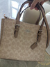 蔻驰（COACH）【品牌直供】女包MOLLIE25通勤斜挎包 CV965沙黄色 七夕礼物 实拍图
