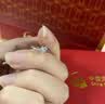 中国黄金（CHINA GOLD）足银星星耳环女耳扣小众设计新款轻奢耳钉七夕情人节生日礼物 足银星星耳环+品牌礼盒 实拍图