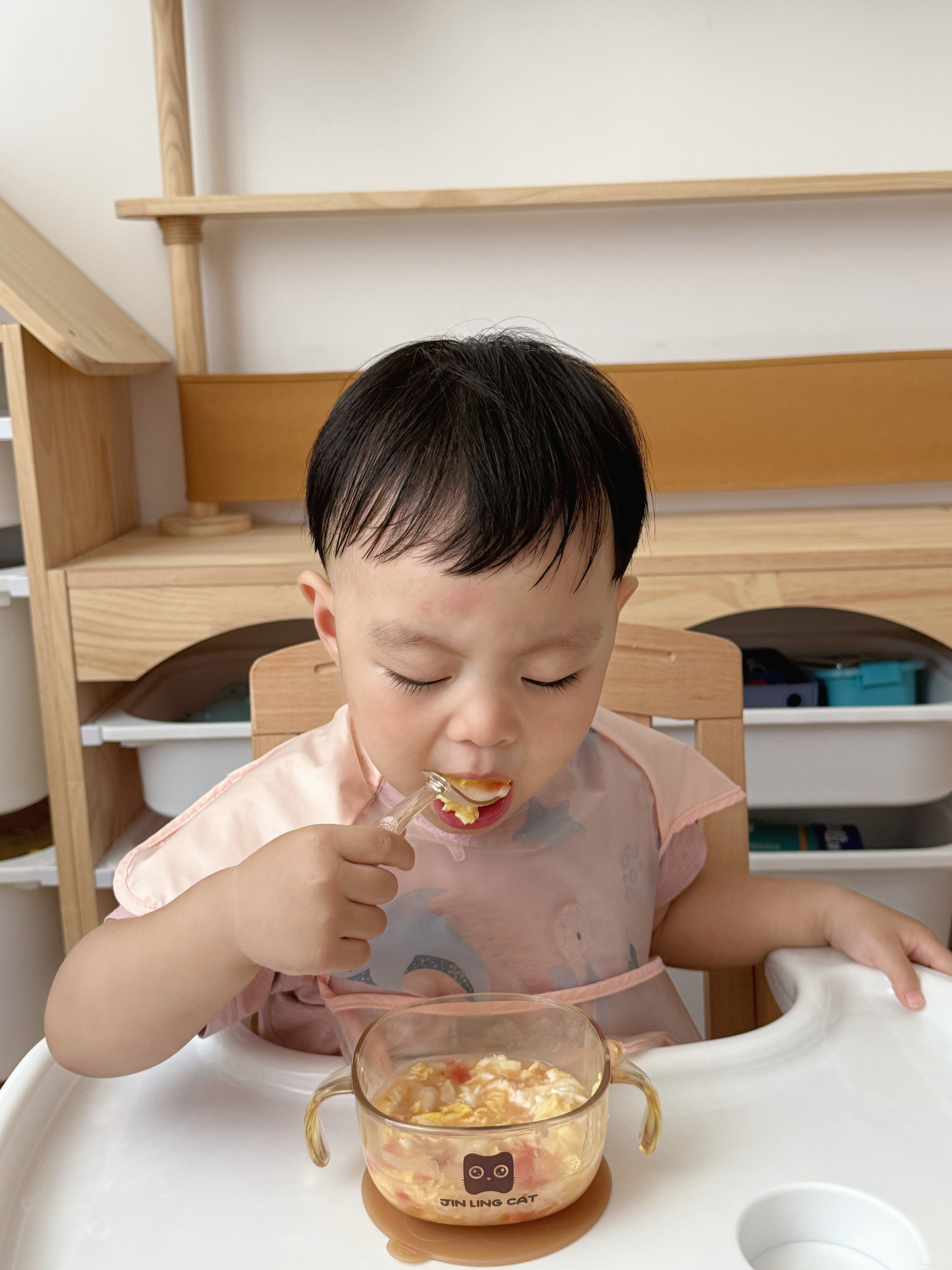 马博士婴儿勺子宝宝自主进食学吃饭训练勺婴儿童餐具弯头辅食勺 实拍图