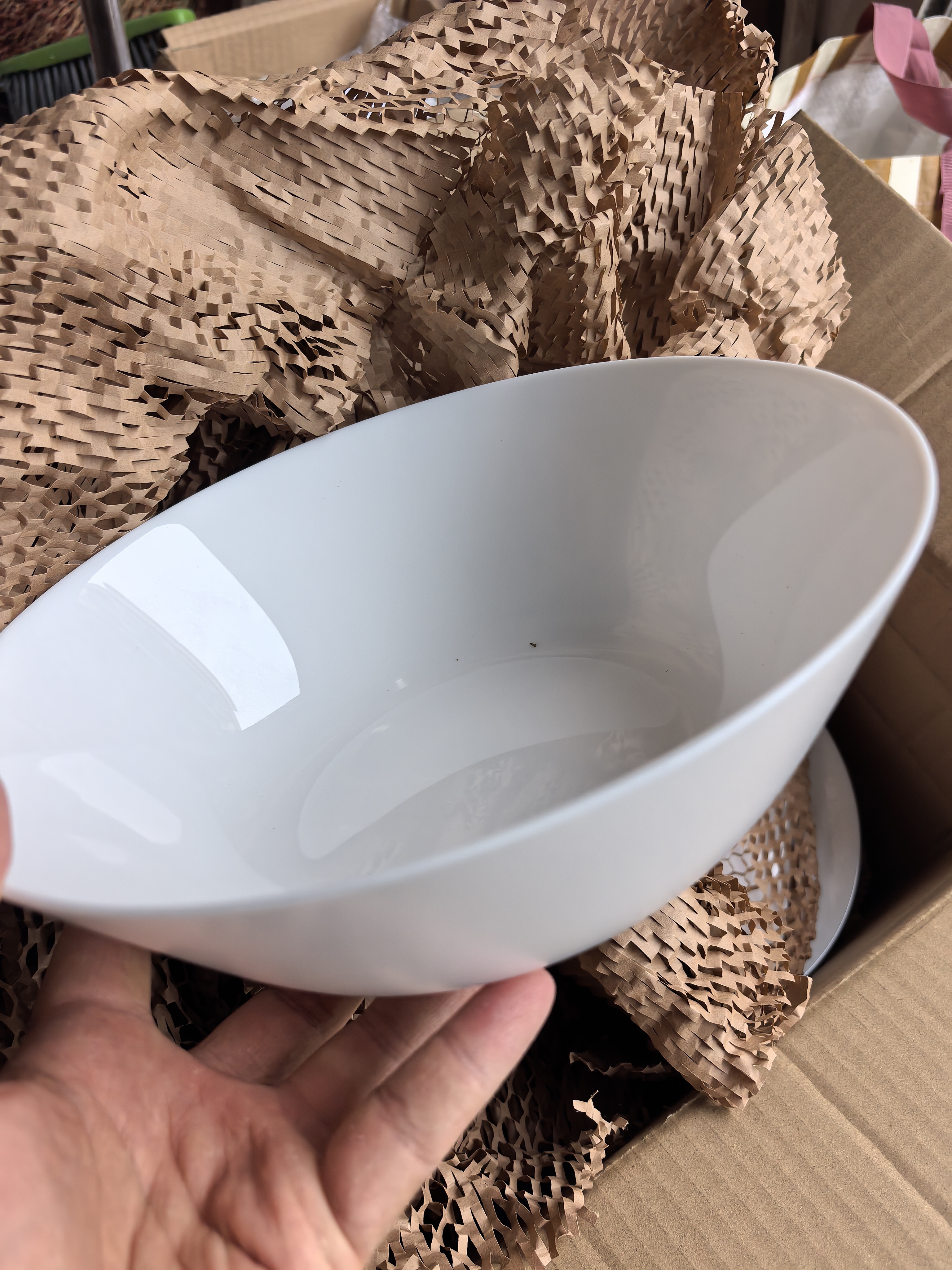 宜家（IKEA）OFTAST奥夫塔耐热餐盘菜盘碗碟西餐盘骨碟家用套装餐具 白色深盘20cm 实拍图