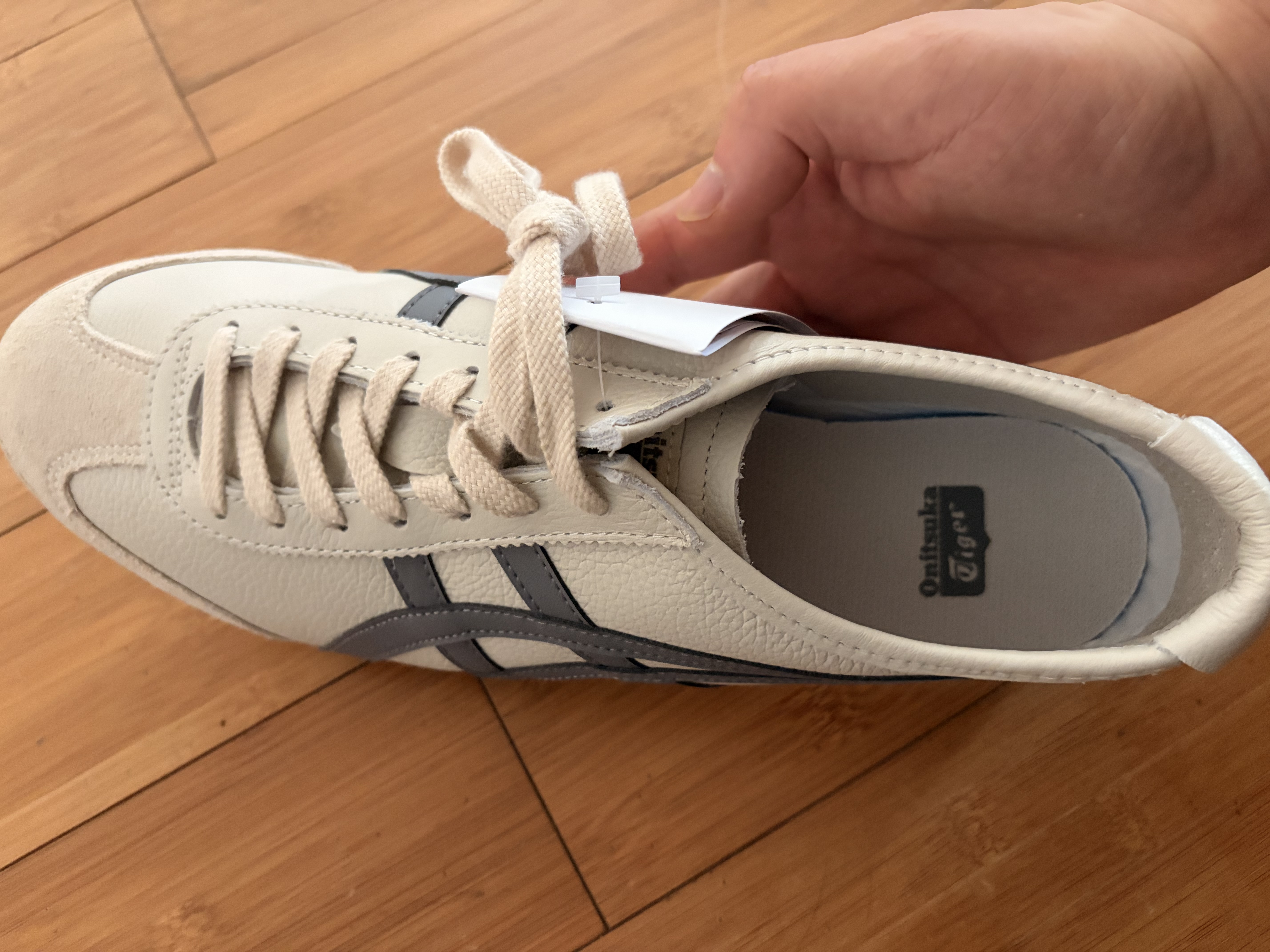 Onitsuka Tiger鬼塚虎MEXICO 66™经典小白鞋运动休闲鞋复古男女鞋 1183A201 燕麦色 43.5 实拍图