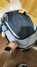 BAGSMART双肩包轻行背包男女轻便出游通勤大容量出差学生书包电脑包旅行包 灰蓝（可容纳16英寸笔记本） 实拍图