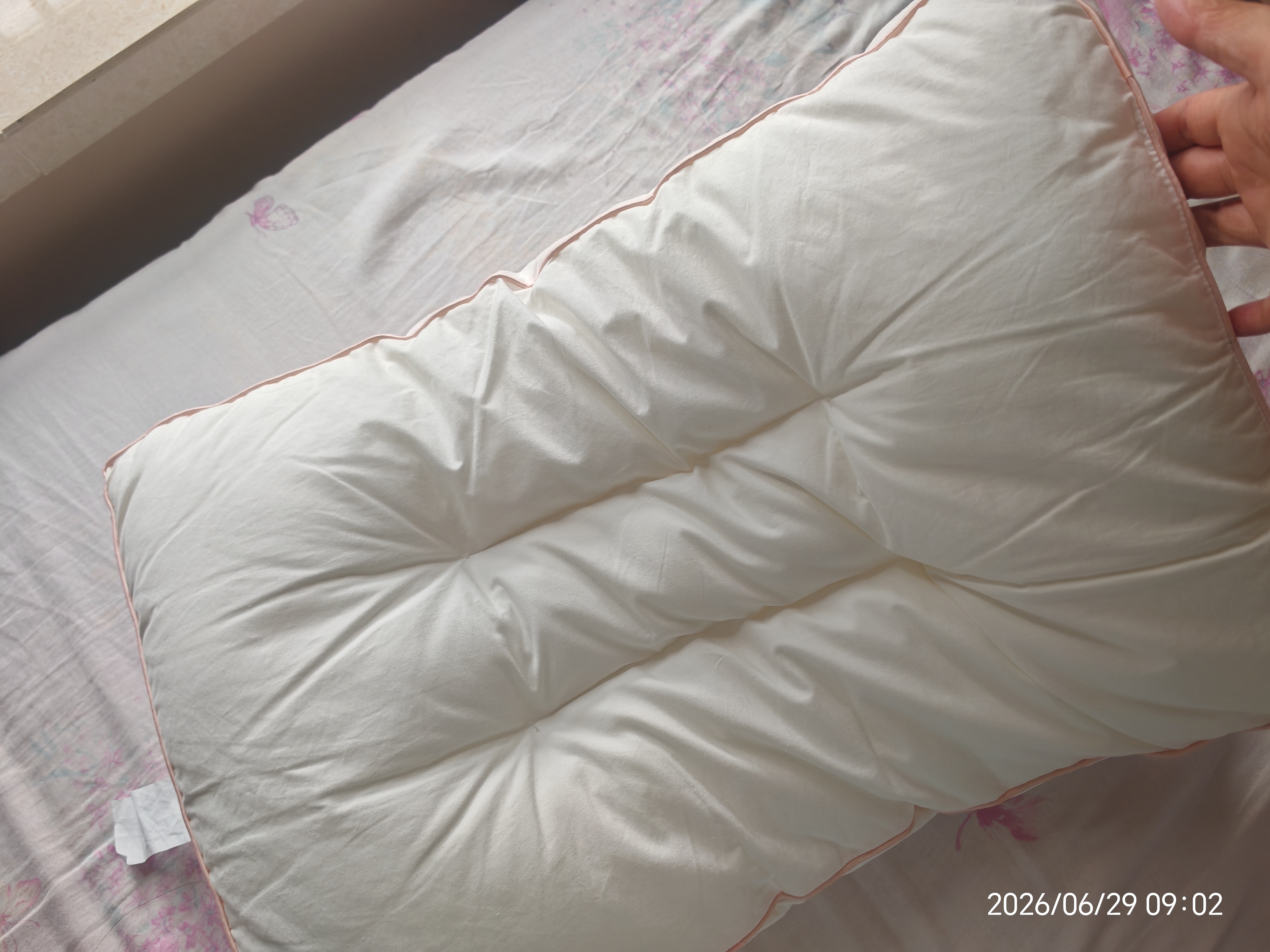多喜爱枕头 抗菌全棉枕芯可水洗机洗 儿童学生颈椎枕 单只60×40cm 实拍图