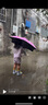 C'mon 儿童雨伞长杆直柄伞黑胶防晒太阳伞可爱安全小学生幼儿园 天空马 实拍图