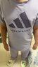阿迪达斯（adidas）2025新款短袖儿童T恤夏季户外运动休闲百搭短袖 紫罗兰+浅紫  152 实拍图