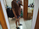 重磅纯棉短袖t恤男高档纯色印花休闲基础款内搭半袖打底衫 美式棕 3XL  170-185斤 实拍图