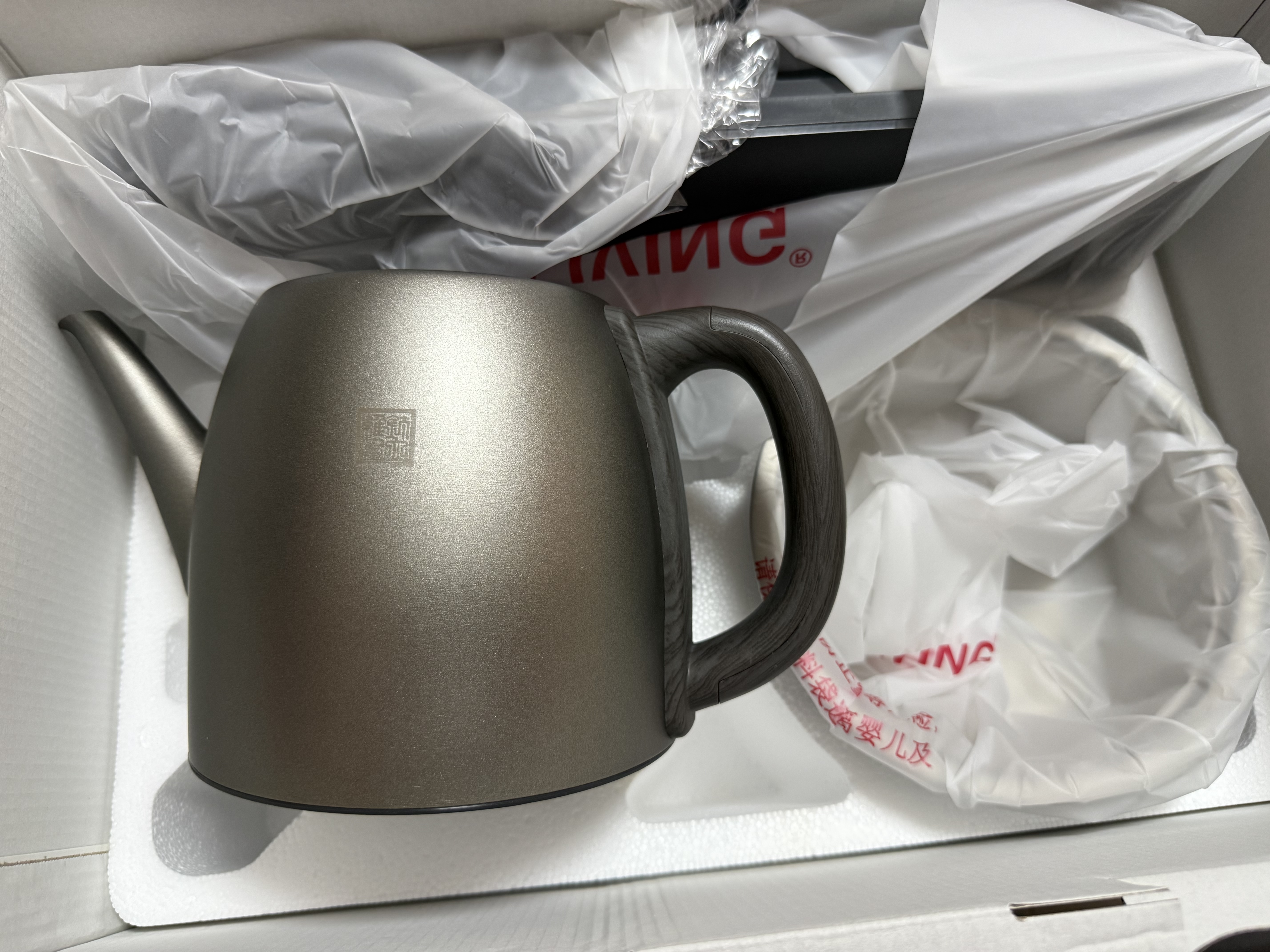 TILIVING（钛立维）纯钛全自动上水壶电热水壶电茶炉茶台烧水壶煮茶器套装嵌入式一体机茶盘电水壶茶壶 实拍图