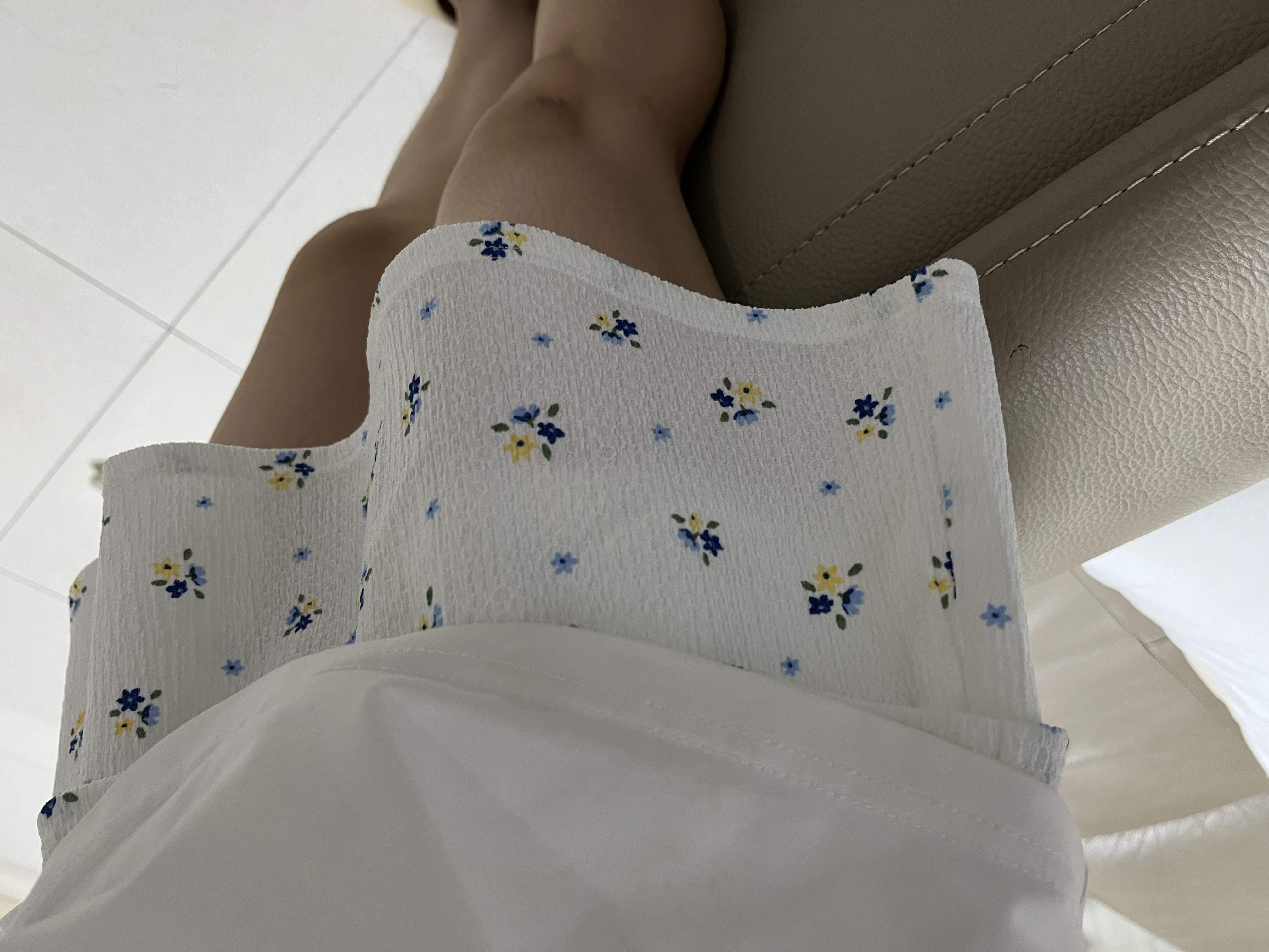 优衣库童装女童针织迷你裙裤短裙短裤半裙484924 01 乳白色 140 实拍图
