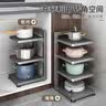 佳帮手多功能锅具收纳架可调节厨房置物架多层橱柜内下水槽放锅架4层灰 实拍图