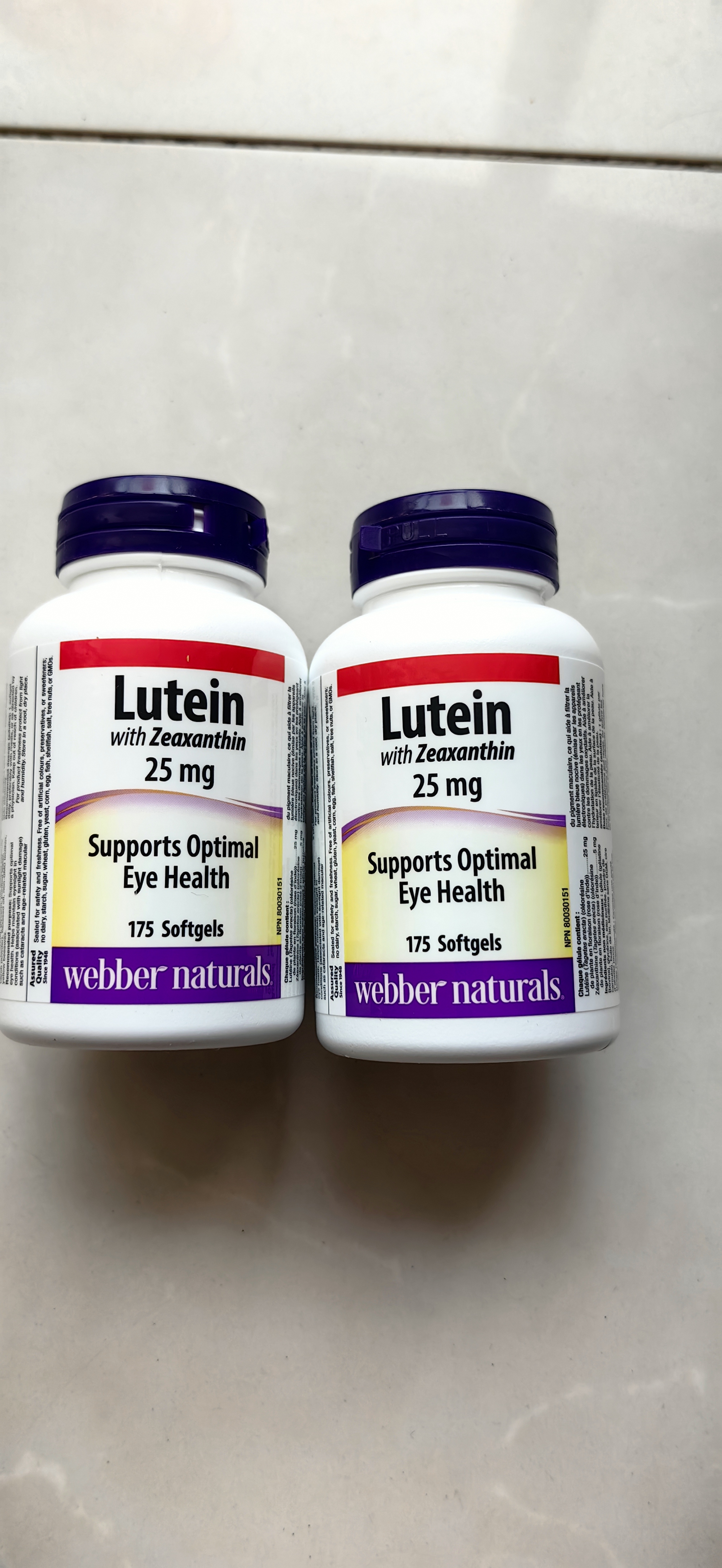 伟博（Webber Naturals）叶黄素玉米黄素软胶囊  加拿大原装进口成人眼睛健康护眼养眼 成人进阶款25mg 175粒*1瓶 实拍图