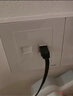 绿联六类网线 千兆网络宽带线 CAT6类家用电脑监控扁平网线 8芯双绞双接头成品跳线 10米 黑色50178 实拍图