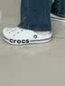 卡骆驰（CROCS）贝雅卡骆班洞洞鞋|205089 白/深蓝-126   37 /38(230mm)   实拍图
