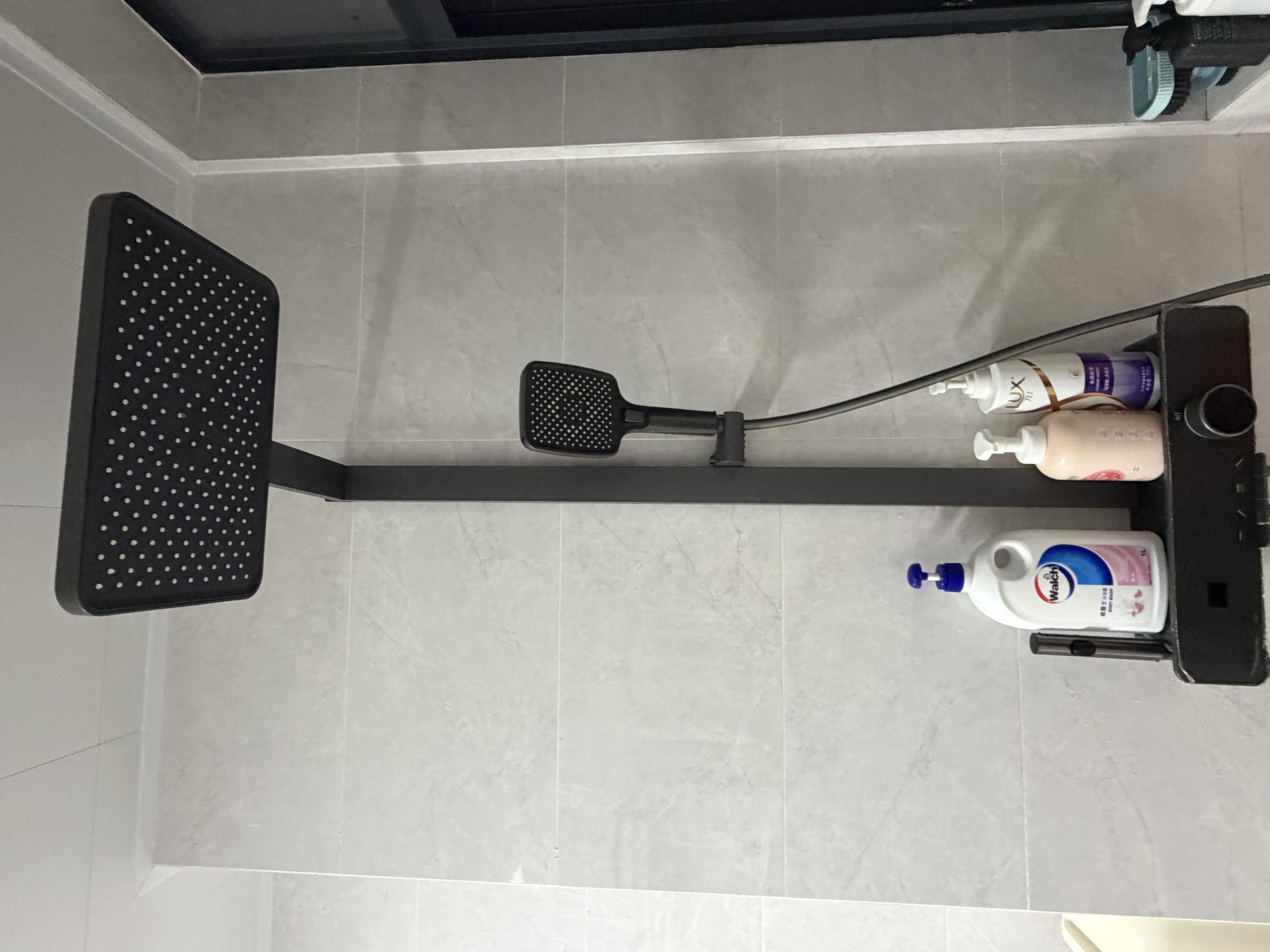 九牧王恒温淋浴花洒套装数显增压沐浴全铜全套卫浴一体式上门安装枪灰色 智能数显恒温-枪灰C3Pro 实拍图