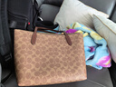 蔻驰（COACH）【品牌直供】女士FIONA24长柄手提单肩托特包棕褐色CBT18礼物 实拍图