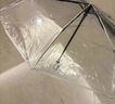 八海鸟透明雨伞可折叠全自动女网红双人加固加大拍照出片三折雨伞便携式 实拍图
