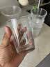 青苹果无铅玻璃水杯265ml6只装 竖纹漱口杯茶杯牛奶杯啤酒杯饮料杯 实拍图