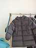保姆鹅  【风墙】儿童羽绒服宝宝中长款护脸加厚外套保暖童装[NG2664] 炭黑 140 实拍图