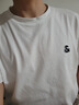 杰克·琼斯（JACK&JONES）26年男装新款【凉感】短袖T恤男士简约纯色透气打底耐洗半袖 A06本白色 常规 S （170） 实拍图