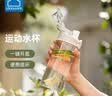 乐扣乐扣（LOCK&LOCK）人鱼线塑料运动水杯夏天便携水壶带刻度提手男女水杯子520ML白色 实拍图