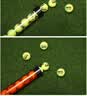 天龙（Teloon）网球捡球筒捡球器便携按压式 T115-15(15只装)橙色 实拍图