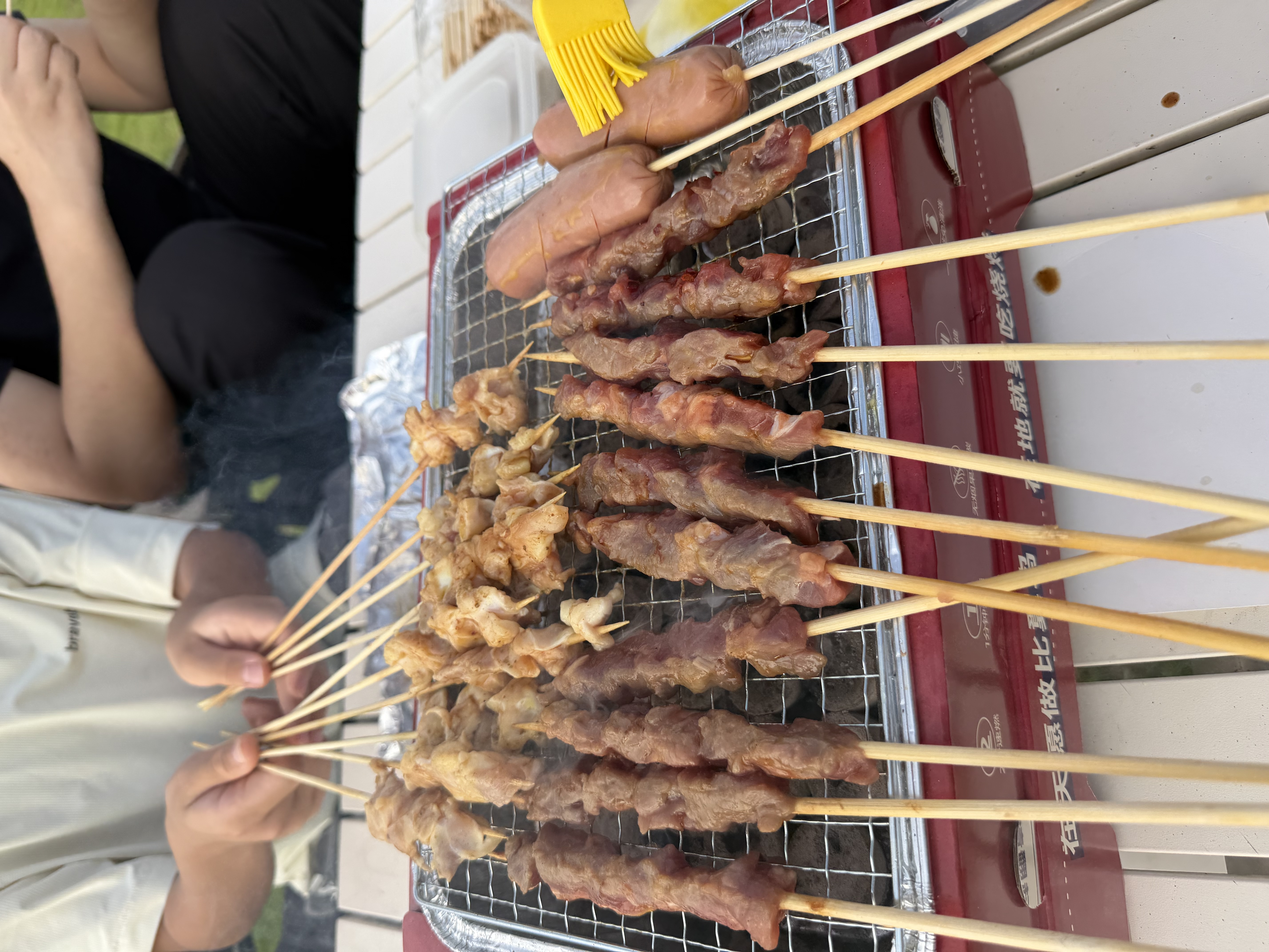 游牧御品大漠烧烤食材套餐4-6人份222串净重4斤 10种经典烤肉串 牛羊肉串 实拍图